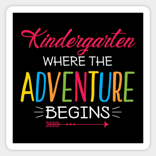 Kindergarten Teacher Where Adventure Begins Sticker